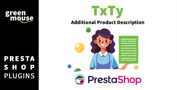 TxTy - Additional Product Description for PrestaShop