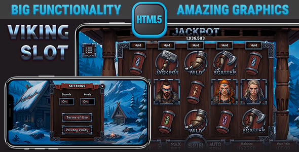 HTML Responsive Viking Slot • Ancient Casino Game