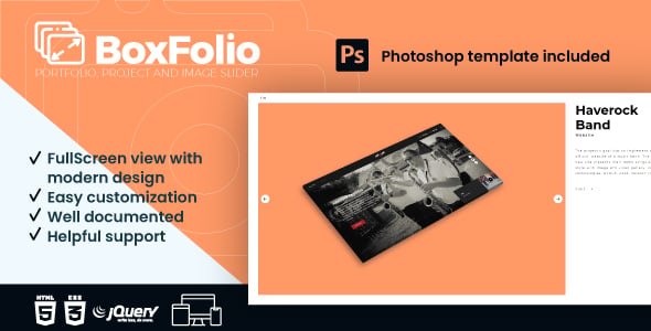 BoxFolio | Portfolio and Image Slider Plugin