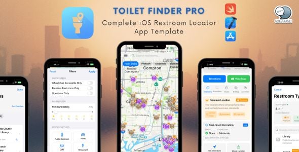 Toilet Finder Pro – Complete iOS Restroom Locator App Template