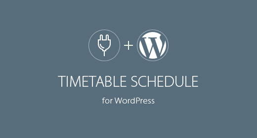 Themes with Timetable Schedule Integrated